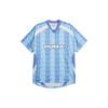 Puma Color Block Letter Print Casual Breathable Training Short Sleeve Football Shirt Unisex Tops Blue 627933-18