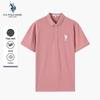 Мужская рубашка-поло с коротким рукавом в стиле business casual