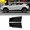 6 шт. Для Nissan Kicks 2018-2020 Черные Молдинги-Накладки на Стойки Кузова B, C и Зеркало