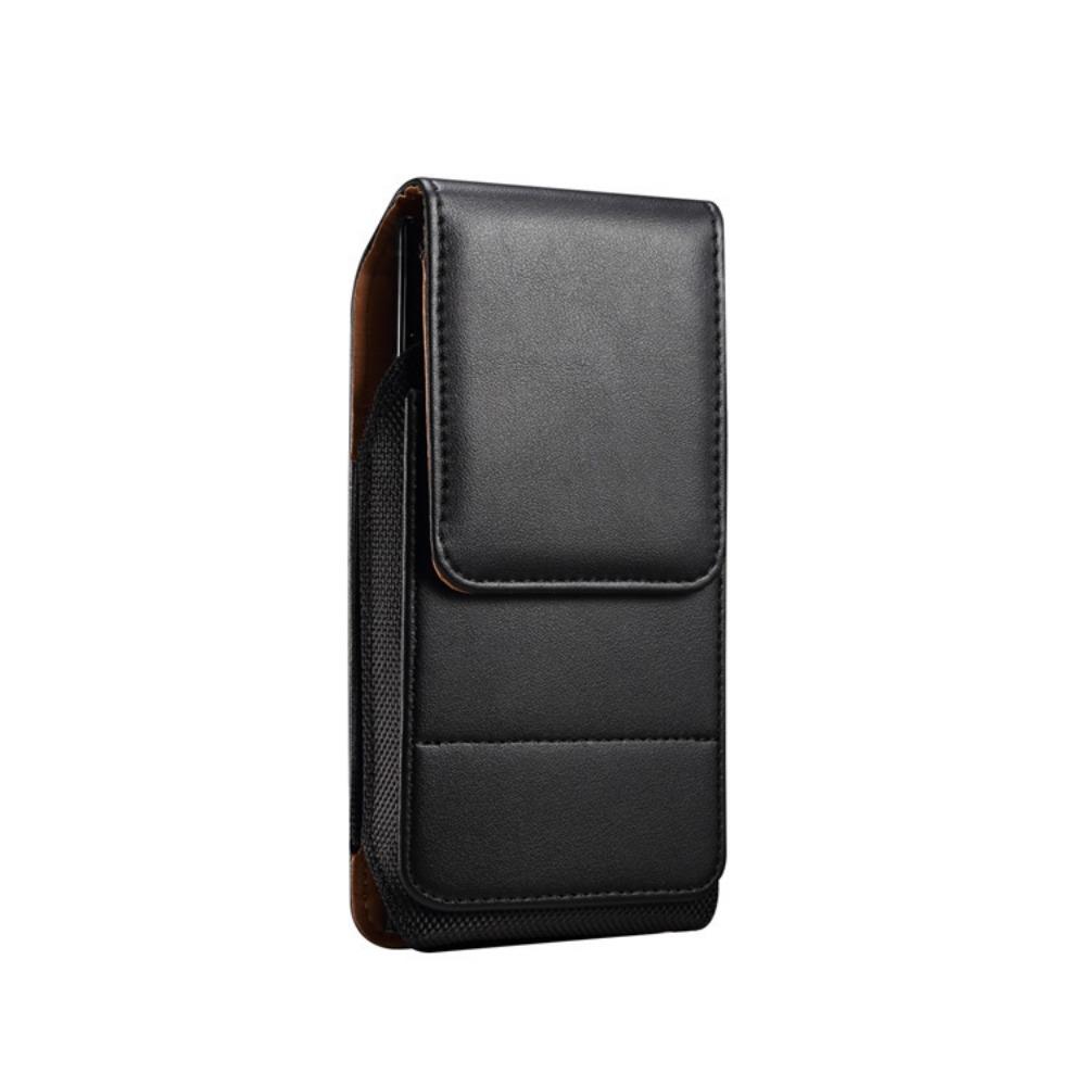 Textured Design PU Leather Belt Clip Case Card Slot Vertical Cover for Smartphones