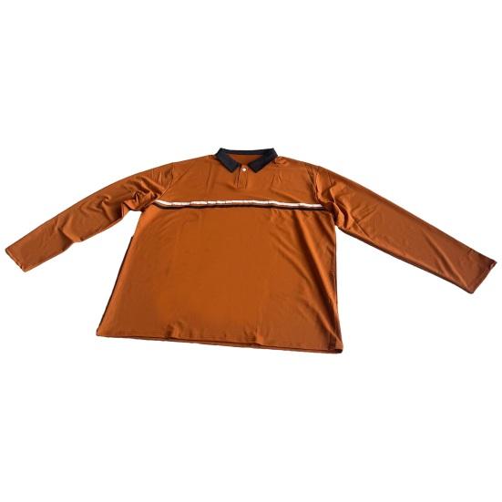 Мужской осенне-весенний топ в полоску с лацканами, однотонный пуловер с длинными рукавами и пуговицами, повседневная мягкая дышащая мужская повседневная рубашка