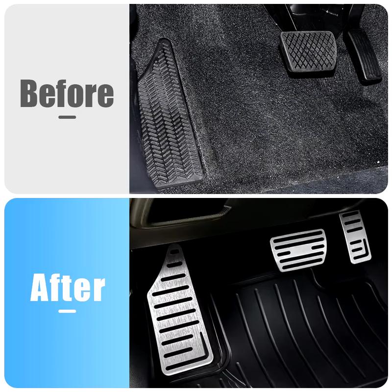 Car Gas Brake Pedals for Nissan X-Trail T32 T33 Rogue e-Power 2014~2024 Anti-Slip Alloy Footrest Foot Pedal Cover Pad Accessorie