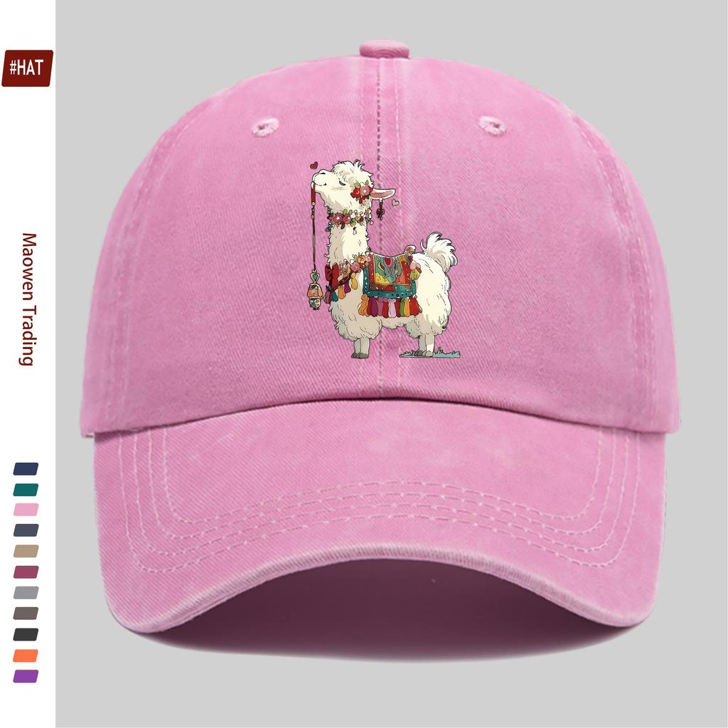 pc Animal Cartoon Printed Pattern Baseball Cap Casual Travel Decorative Sun Hat Comfortable And Lightweight MultiColor Pet