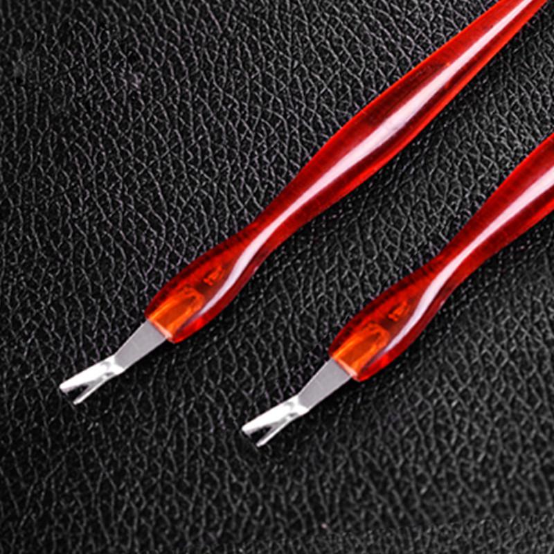 Практичный инструмент для педикюра и маникюра, вилка для омертвевшей кожи из нержавеющей стали, V-образная отшелушивающая лопатка для отшелушивания омертвевшей кожи, обрезка ногтей