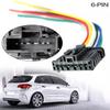 Для PEUGEOT 206 207 208 301 307 308 508 1007 2008 EXPERT PARTNER 6-контактный разъем Задний соединитель Косичка 1606248780 Светлый Предварительно подключенный J4U1