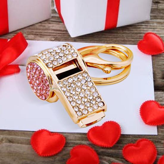 Свисток металлический свисток со стразами громкий четкий звук блестящий свисток для тренеров рефери баскетбол