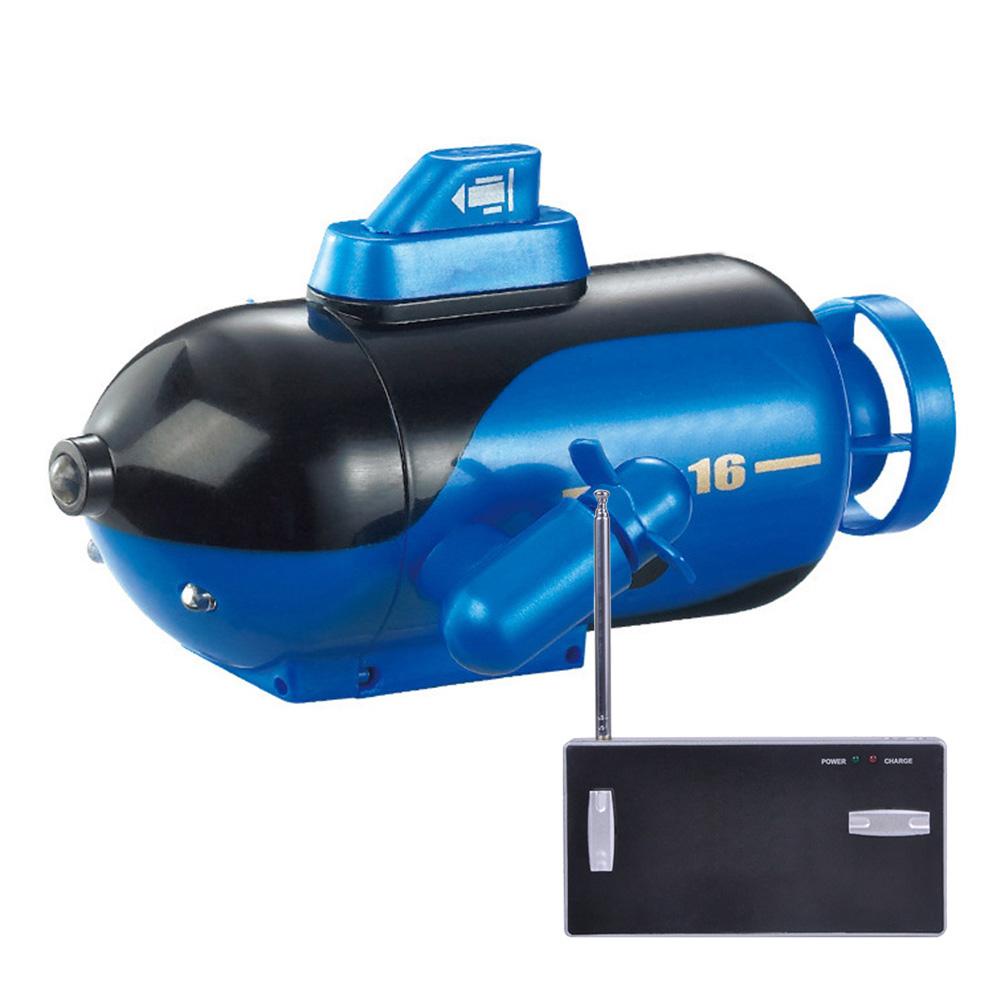 Remote Control Boat Mini Multifunctional Durable RC Boat Electric Ship Toy Glowing Submarine Model for Fish Tanks