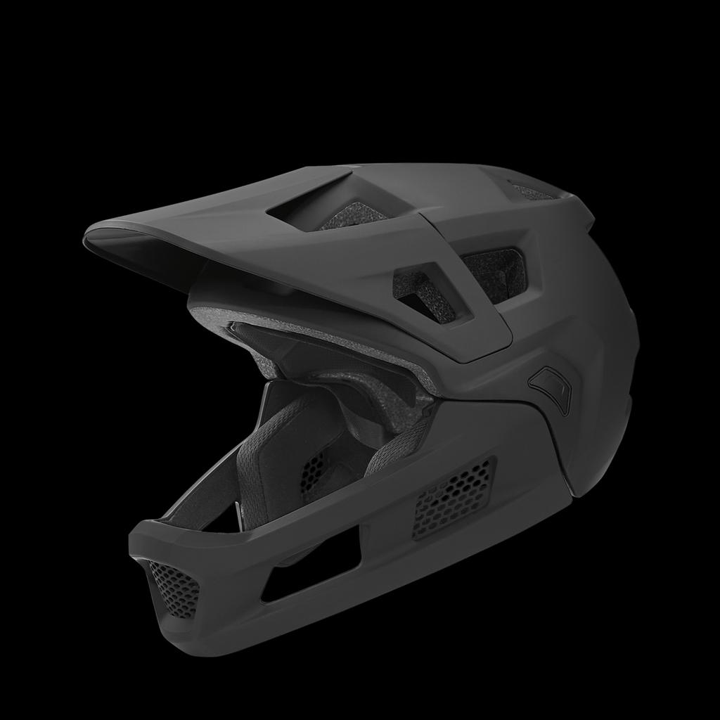 Mountain Bike Helmet Detachable Helmet Full Face Mountain Bike Helmet with Padding and + Silver Ion Straps