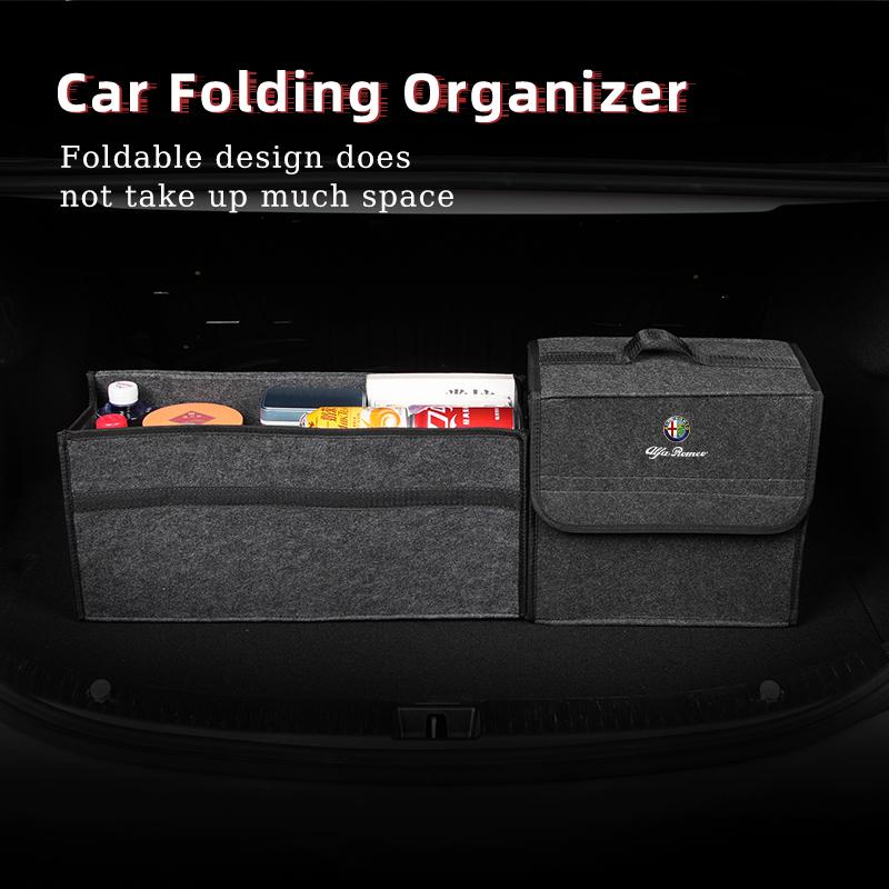 Car Trunk Storage Box Organizer Foldable Stowing Tidying Container Bag For Alfa Romeo Giulietta 159 147 156 166 Mito Giulia GT