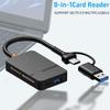 USB 3.0 Картридер SD Micro SD TF CF MS U Disk Compact Flash Card Адаптер для Ноутбука Мультикартридер 8 в 1 Смарт-картридер