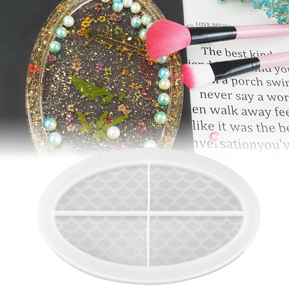 Soft Silicone Silicone Tray Mold Easily Demold Fruit Tray Mold Oval Tray Mold DIY Craft