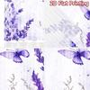 2D flat printing 2pcs Curtain Window Treatment Curtains Lavender Blooms and Butterflies Digital Printed Polyester Drapes Party