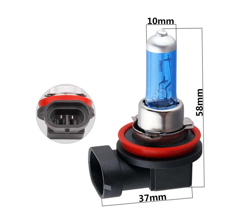 1 шт. H1 H3 H4 H7 H8 H9 H11 HB3 HB4 9006 55 Вт/100 Вт 5000 К супер яркий белый автомобильный свет галогенная лампа автомобильный Стайлинг фары противотуманные фары