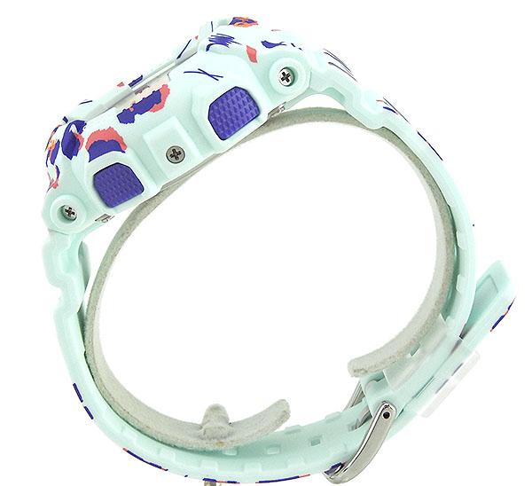 Casio Flower LEOPARD Series Light Cyan [ ] Baby-G Analog-Digital Watch, BA-110FL-3A