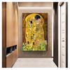 Classic Artist Gustav Klimt Kiss Abstract Oil Painting On Canvas Print Poster Modern Art Wall Pictures For Living Room Cuadros