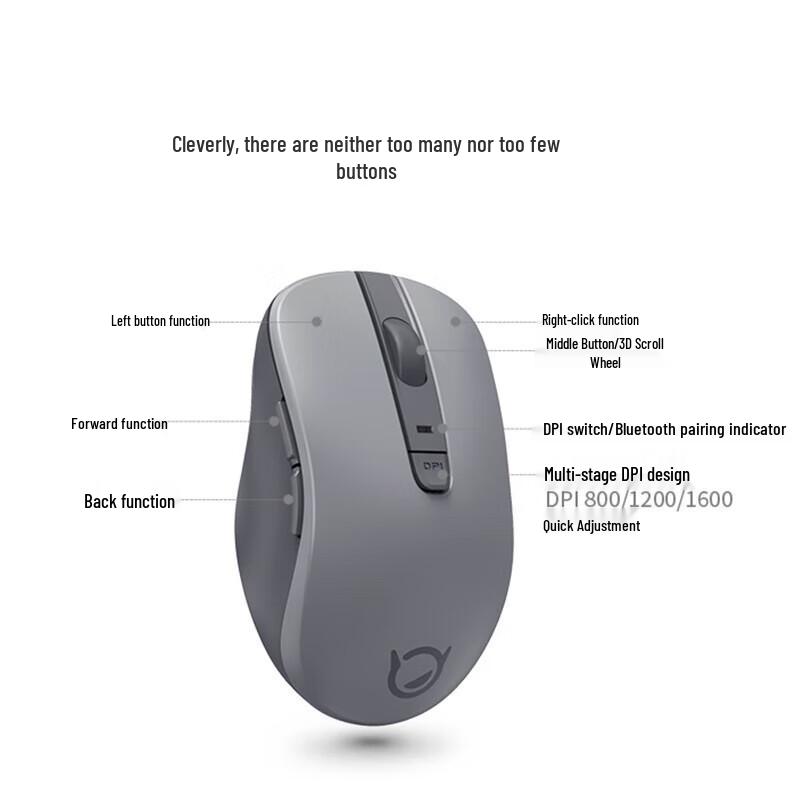 Lenovo Xiaoxin M1 Portable Silent Dual Mode Wireless Mouse