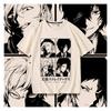Футболка мужская из 100% хлопка с креативным принтом в стиле аниме «Bungo Stray Dogs», повседневная уличная модная мужская одежда для активного отдыха