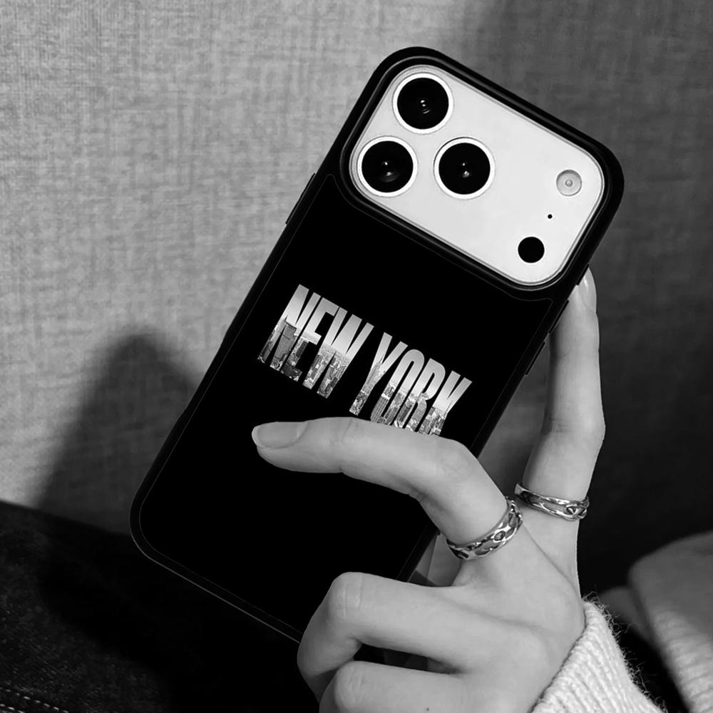 Чехол Case для iPhone 17 Air 16 Pro Max 15 Plus 11 13 Mini 14 12 Задняя крышка телефона НЬЮ-ЙОРК АМЕРИКАНСКИЙ ГОРОД