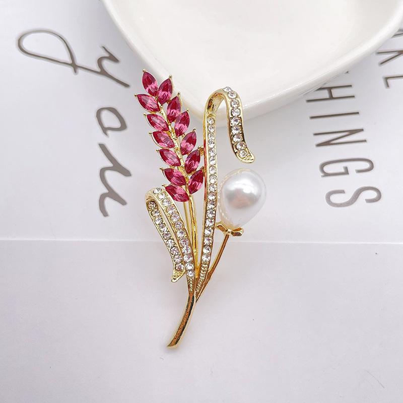 Брошь в виде колоса пшеницы, роскошная женская мода высокого класса, элегантные украшения из броши, сотни аксессуаров