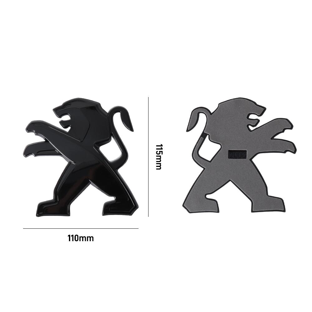 2026 Hot Car Sticker Car Front Hood Badge Rear Trunk Lid Emblem Sticker Decoration For Peugeot 5008 107 106 206 307 308 3008 207