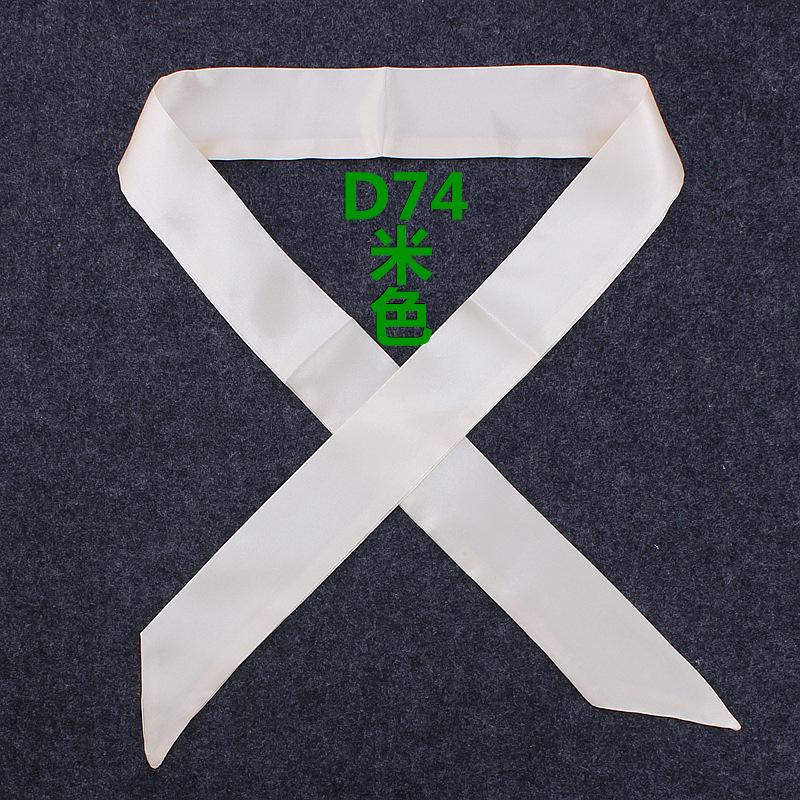 Однотонный шелковый шарф Mai Tong: Тонкая, узкая декоративная лента для ручек сумок