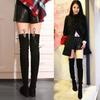 Fashion Fashion Women Boots Spring Winter Over The Knee Heels Quality Suede Long Comfort Square Botines Mujer Thigh High Boots 2024