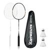 Badminton Racket for Beginners Carbon Fiber Badminton Racket Set Ultra Lightweight and Comfortable To Hold Comes with a Storage Bag and 2 Balls
