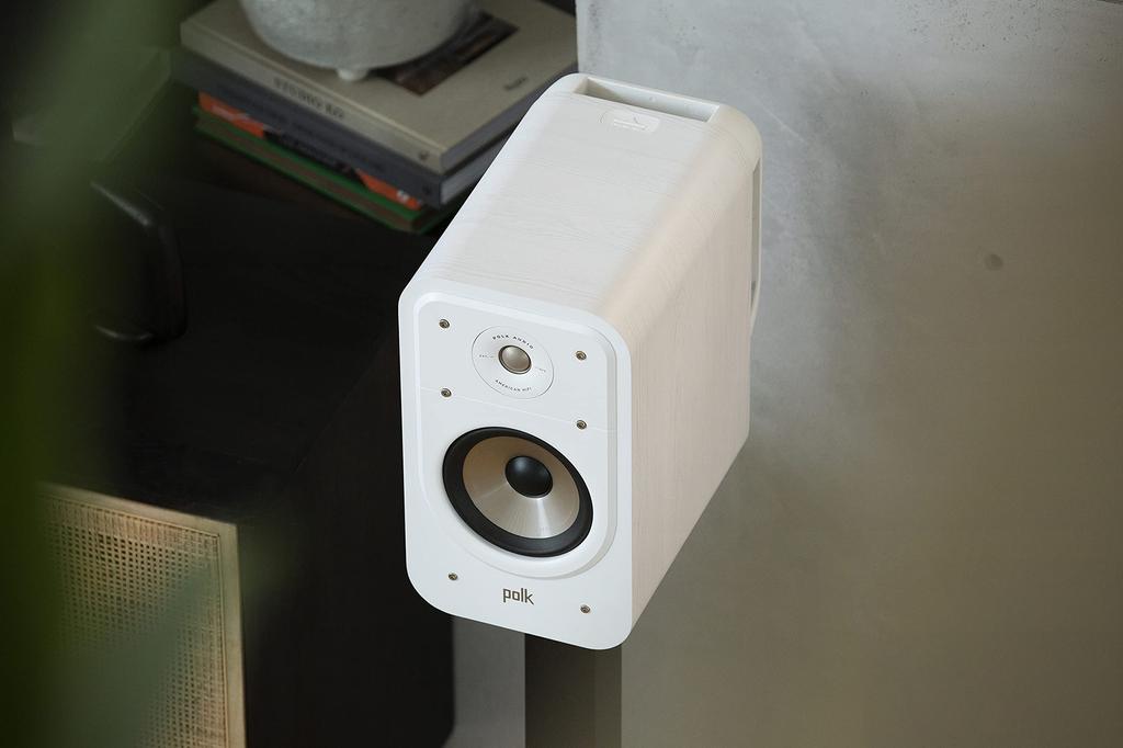 POLK AUDIO SIGNATURE ELITE ES20 Bookshelf Speaker White ES20WHT Set of (1 2)