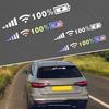 2Pcs Car Glass Stickers Eye-catching Waterproof Beautiful Personality Attractive Decorate Self-adhesive Signal Wi-Fi Car Decals Car Accessories