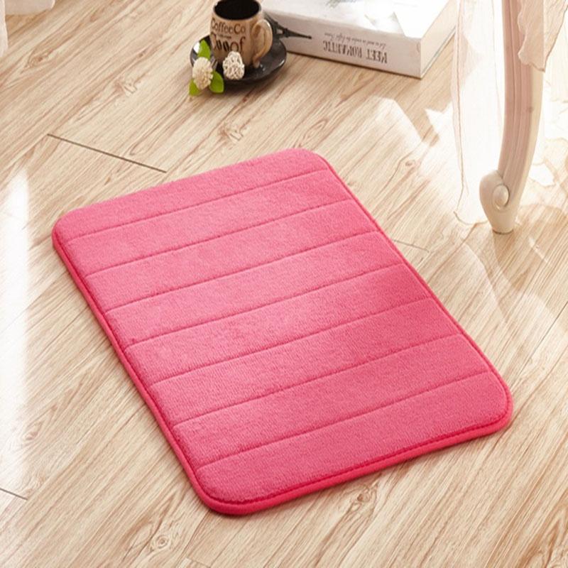 Soft And Plush Memory Foam Bathroom Rug With Shock-absorbing Non-slip Design