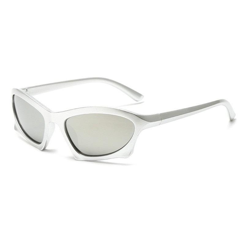 Солнцезащитные очки в стиле Y2K, футуристические, женские, западная мода, красотки, солнцезащитные очки с эффектом мерцания