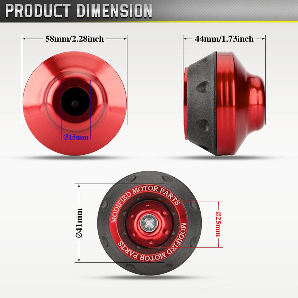 CNC алюминиевая передняя вилка рама слайдеры 2 шт колеса мотоцикл защита от падения скутер мопед Motocicleta аксессуары для мотоциклов