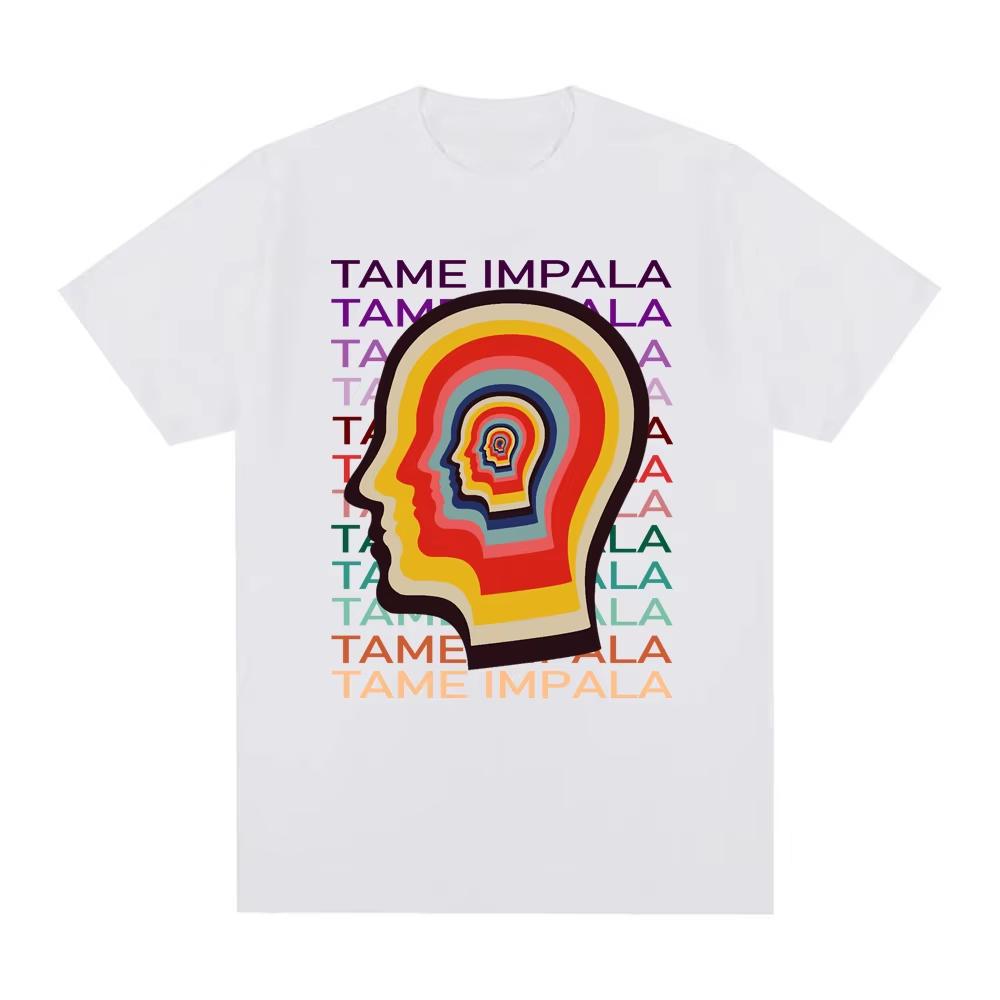 Tame Impala LOGO TrendT-Shirt New High Quality Album Tee-shirt Sleeve Cotton Gothic Tshirt Y2K Gothic Cotton Oversized T-shirts