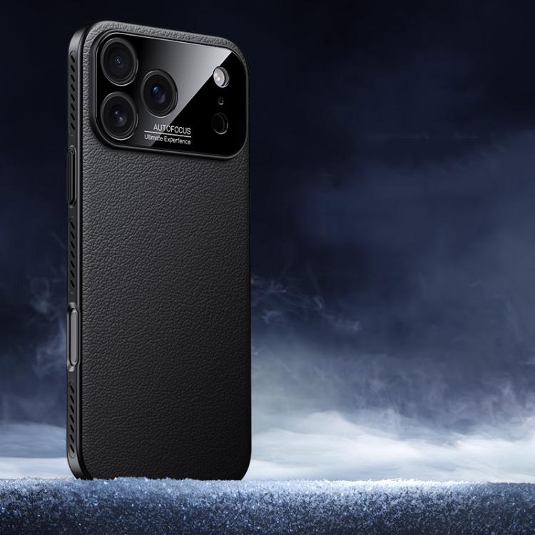 Soft Armor Cooling Plain Leather Hybrid PC Phone Case