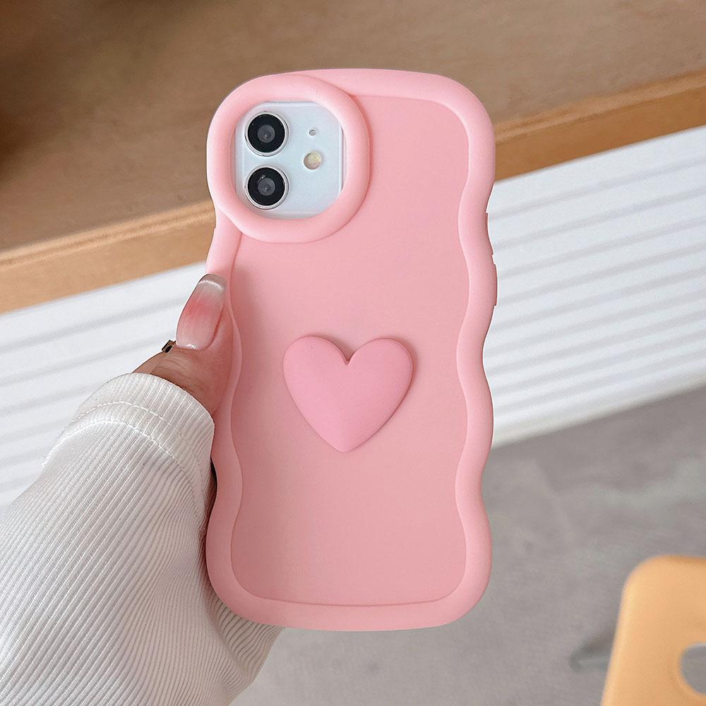 3D Love Heart Candy Wavy силиконовый чехол для Xiaomi Redmi 13 4G Note 13 Pro 4g 5g 12 12pro 13pro Plus 11 10 Pro противоударный мягкий чехол