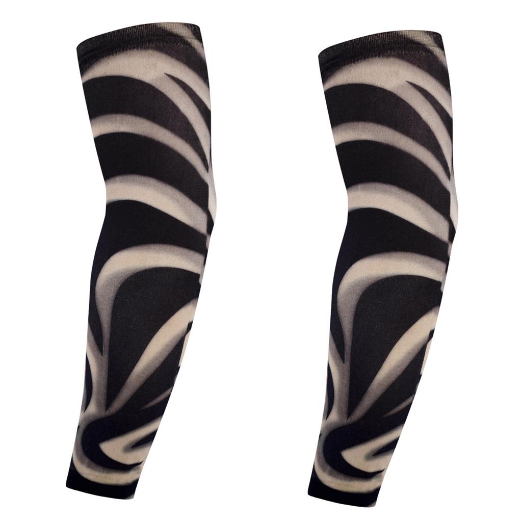 Simulation Tattoo Arm Sleeves Sunproof Arm Covers for Outdoor Enthusiasts Sport Accessory Driving Cycling Arm Protectors