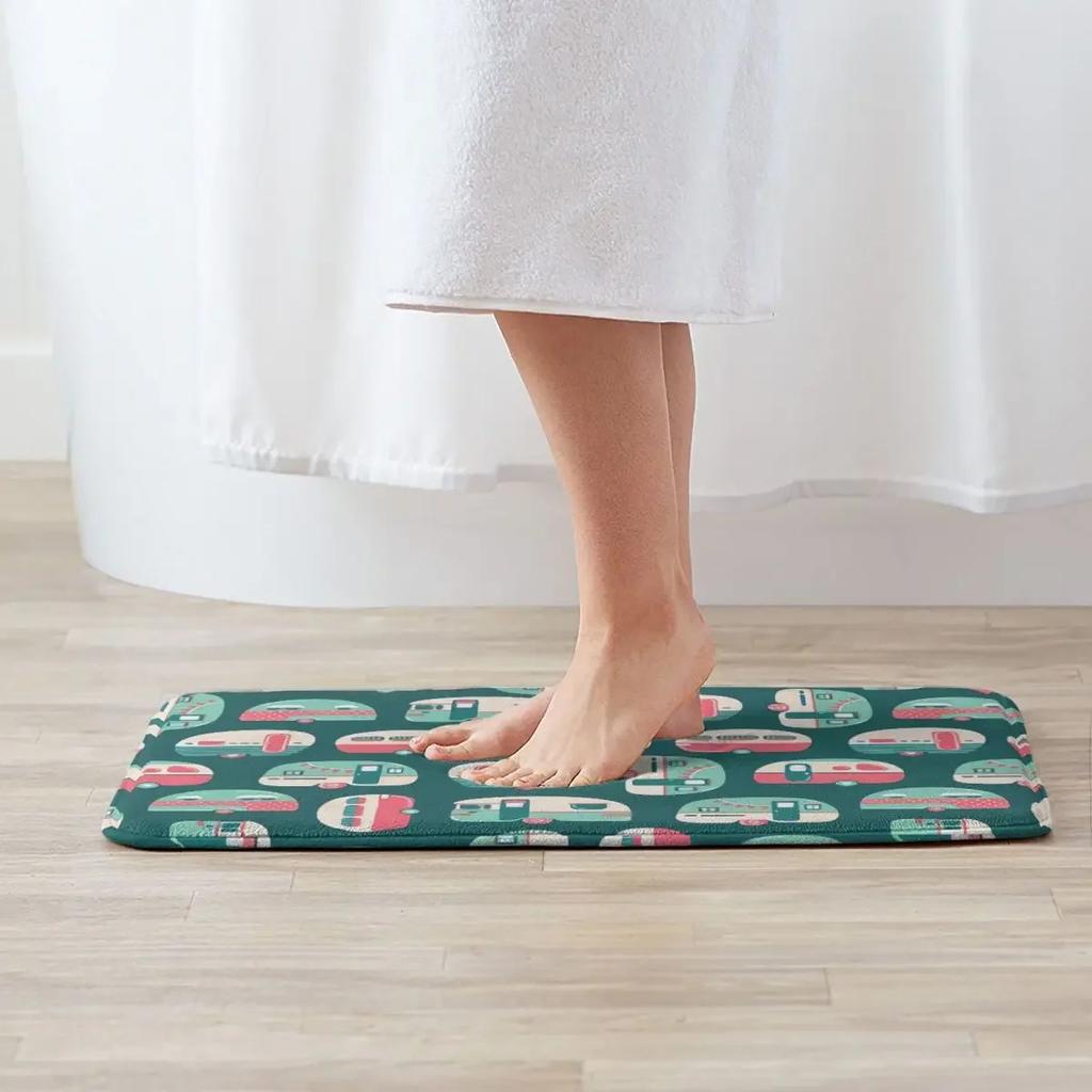 Non-slip Rug Doormat Bath Mat Airstream Camping Floor Carpet Bedroom Decorative