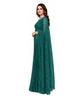 TreegoArt Fashion Women's Party Wear Floral Design Indian Saree Pearls Net Saree With Unstitched Blouse Piece