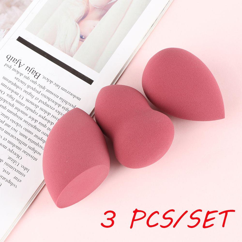 3Pcs Fashion Multi-color Waterdrop Sponge Puff Blender Puff Blending Sponges Foundation Powder