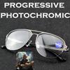 Clara Vida Top Quality Titanium Alloy Allergy Free Photochromic Progressive Reading Glasses +1 +1.5 +2 +2.5 +3 +3.5 +4