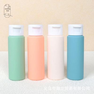 Набор дорожных флаконов Squeeze Macaron 50 мл - Многоразовые замшевые контейнеры для косметики и шампуня