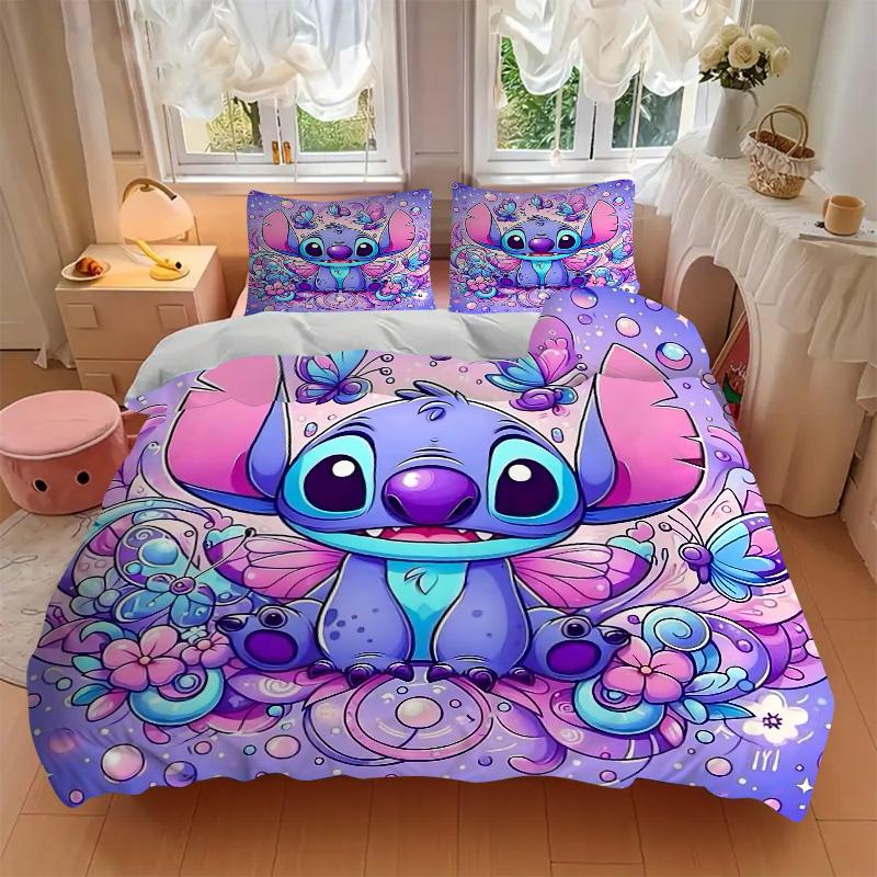 Butterfly Fantasy Stitch Print 3Pcs Bedding Setduvet Cover With 2 Bedropillowcase Home Birthday Gift