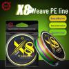 Рыболовная леска Xionghuo 8-жильная PE Dyneema 100м