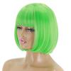LISI HAIR Women Pink Hair with Bangs Synthetic Cosplay Pink Wig Shoulder Length Straight Bob Green Purple Blonde Halloween Wig