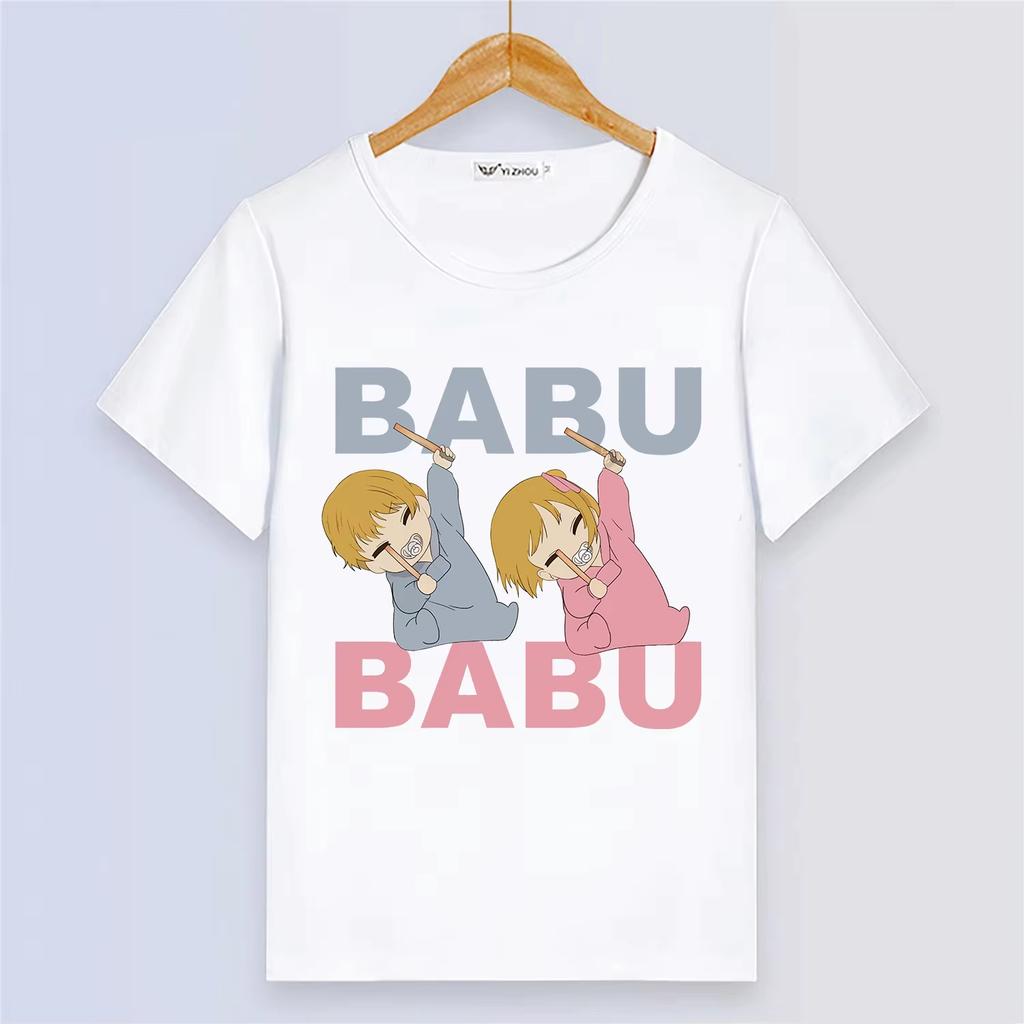 Аниме OSHI NO KO Летняя футболка с коротким рукавом, мультяшный принт, белая, повседневная, модал, милая, для женщин и мужчин