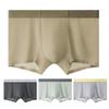 Men Boxer Underwear Elastic Mid-Waist Design Breathable Comfortable Shorts Briefs Ice Silk