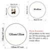 Circular Area Rug Gothic Scary Abyss Hole Illusion Pattern Non Slip Washable Ground Blanket for Gaming Room Armchair Decor