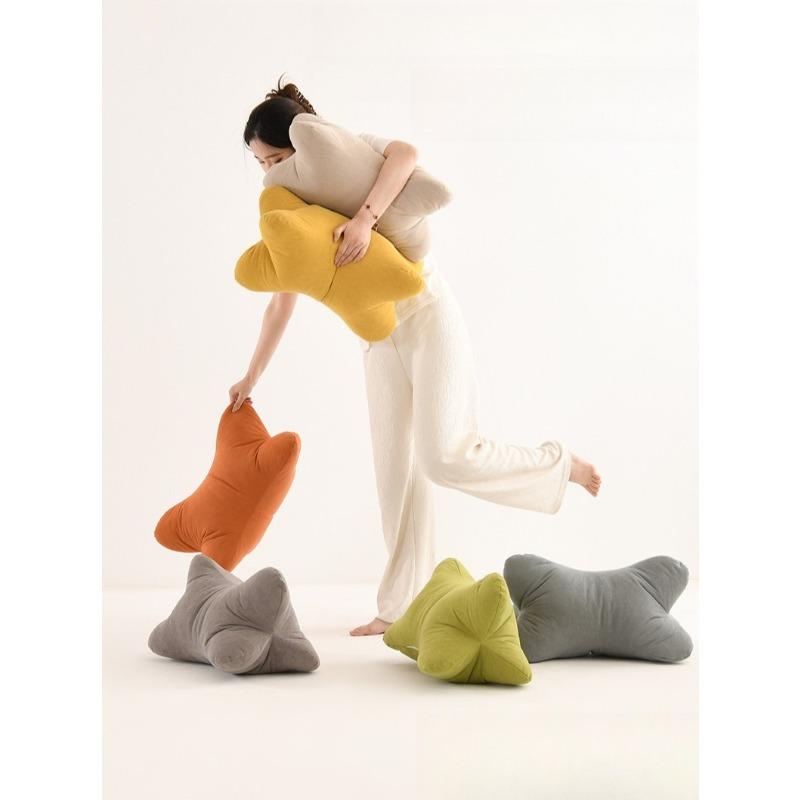 Подушка в форме кости с поддержкой шеи и поясницы для офисного кресла, кровати, клиновидная подушка и подставка для ног для здоровья, комфорта, подарок