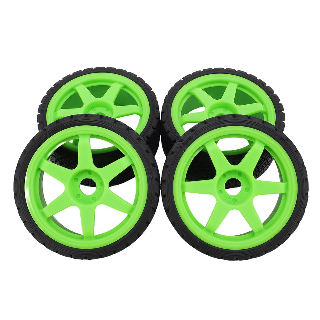 4pcs 1 7 1 8 RC Rally Car Tires Wheel Rims Sturdy Plastic Fashionable 17mm RC Rally Racing Tyres Replacement for ARRMA