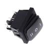 12V Black Waterproof 6Pin Dpdt Self Locking Rectangle Rocker Switch